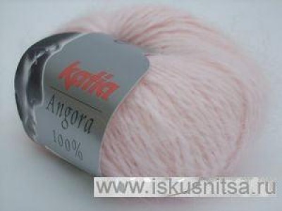 Пряжа  для вязания  Angora (Ангора) розовая ( Baby pink)