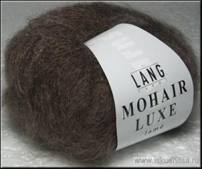 Пряжа  для вязания Mohair Luxe Lame Медвежья шкура