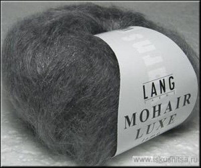 Пряжа  для вязания Mohair Luxe Lame Пепельный