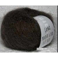 Пряжа  для вязания Mohair Luxe (Мохер Люкс) Горький шоколад /0067