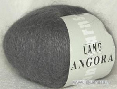 Пряжа  для вязания ANGORA (Ангора) Темно- серая