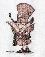Набор для вышивания крестом Джентельмен с книгой (серия Маленький народец) /Мн-12