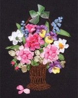 Набор для вышивания лентами Цветы для любимой /Ц-1157