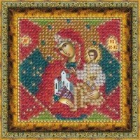 Набор для вышивания бисером Икона Божей Матери - Неопалимая купина