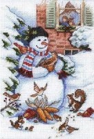 Набор для вышивания Снеговик и друзья /8801