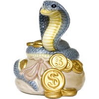 Фигурка Змея — К богатству, маленькая (коллекция CMS) /CMS-37-09