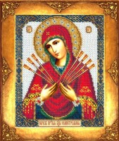 Набор для вышивания бисером Икона Богородица Семистрельная /355