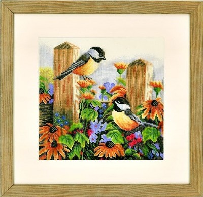 Набор для вышивания Воркующие птички (Chatting Birds) канва