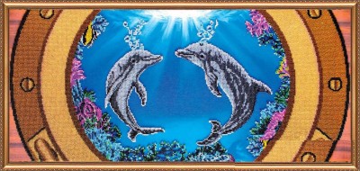 Набор для вышивания бисером Дельфины