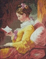 Набор для вышивания крестом Читающая девушка (Girl Reading)