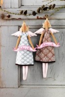 Набор для шитья куклы  Тильда Маленькие принцессы-ангелы  с короной(2 шт.).  Коллекция: Frosted Forest /480001