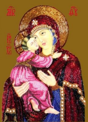 Набор для вышивания бисером Икона Богородица Владимирская