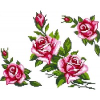 Флизелин клеевой водорастворимый  Розы