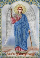Набор для вышивания бисером на авторской канве с нанесенной схемой Икона Ангел Хранитель