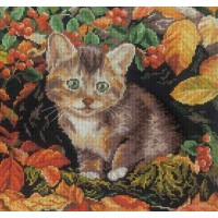 Набор для вышивания Осенний котенок (Autumn Kitten) /M271