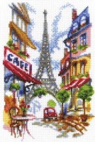 Набор для вышивания крестом Уютный уголок Парижа (Quiet corner of Paris)