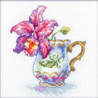 Набор для вышивания Чаепитие с орхидеей /EH305