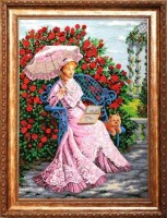 Набор для вышивания бисером  В розовом саду