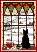 Набор для вышивания Зимний пейзаж в окне (Winter Through The Window)