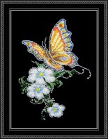 Набор для вышивания Бабочка на цветке