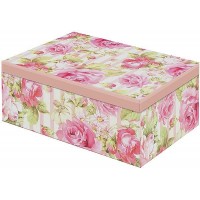Подарочная картонная коробка Розы (24x16x8 cм)