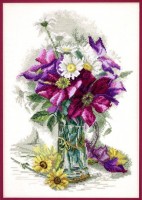 Набор для вышивания крестом Цветочное очарование  по картине П. Лонгпре /06-002-13