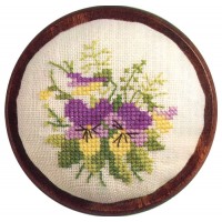 Набор для вышивания игольницы Цветы (Pincushion pansy) /44-288