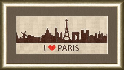 Набор для вышивания Я люблю Париж (снят с производства)