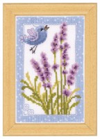 Набор для вышивания Синяя птичка и цветы