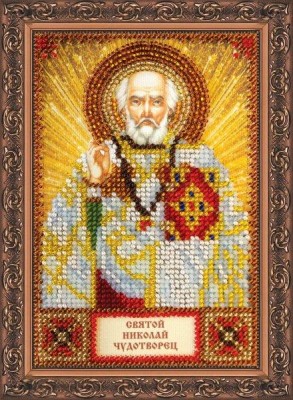 Набор для вышивания бисером Икона Святой Николай