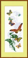 Набор для вышивания Экзотические бабочки /903