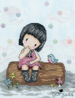 Набор для вышивания Синяя птичка (Bluebird Proposal)