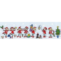 Набор для вышивания крестом Рождественские феечки (Row of Christmas Fairies XMas Fairies) /XR04
