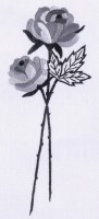 Набор для вышивания гладью Серая роза (Rose in Grey)