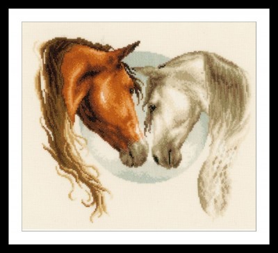 Набор для вышивания Влюбленные лошади