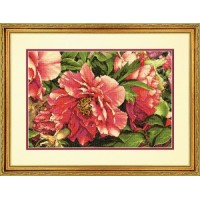 Набор для вышивания  Коралловые пионы (Coral Peonies)