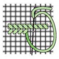 Флизелин клеевой водорастворимый с рисунком–Сетка Аида №16
