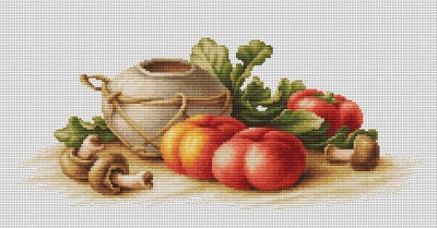 Набор для вышивания крестиком Натюрморт с овощами