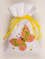 Набор для вышивания мешочка-саше Зеленая бабочка (Ароматный мешочек) /PN-0146853