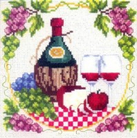Набор для вышивания подставки Вино /443