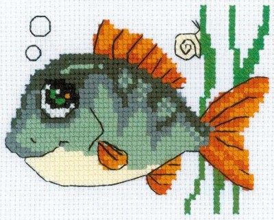 Набор для вышивания Рыбка с улыбкой