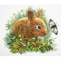 Набор для вышивания Кролик и бабочка /M323