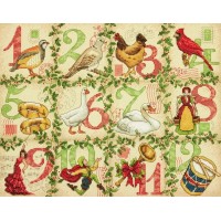 Набор для вышивания 12 дней Рождества (12 Days of Christmas)