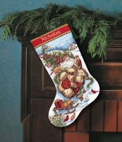 Набор для вышивания Сапожок, Путешествие Санты (Santa`s Journey Stocking) /8752 