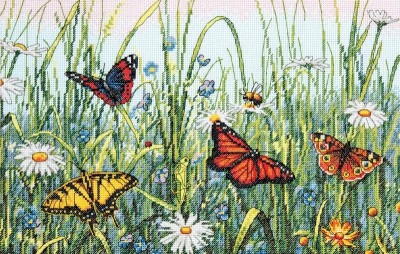 Набор для вышивания Поле бабочек (Field of Butterflies)