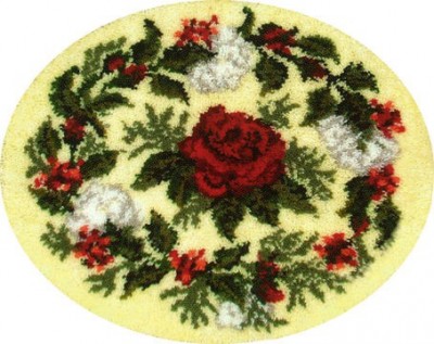 Набор для вышивания, ковровая техника Розы радости