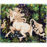 Набор для вышивания, ковровая техника Единорог /37518