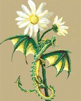 Набор для вышивания Дракончик на ромашке (Little Daisy Dragon)