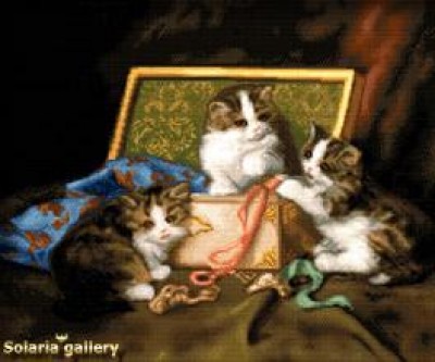 Схема  Коробка с котятами