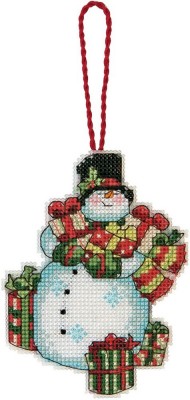 Набор для вышивания Снеговик (Snowman Ornament)